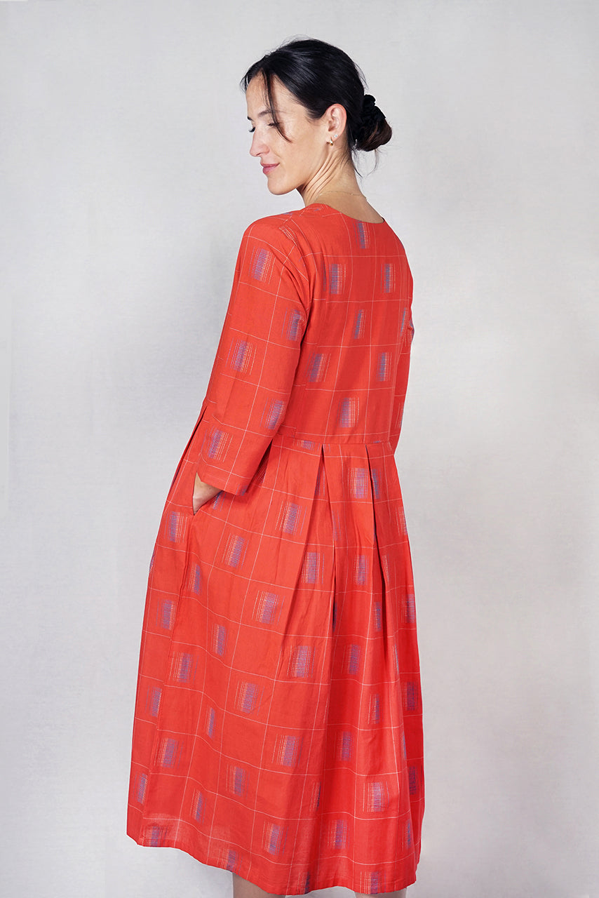 Cotton Skuta Vee Dobby Dress -SKVD-R