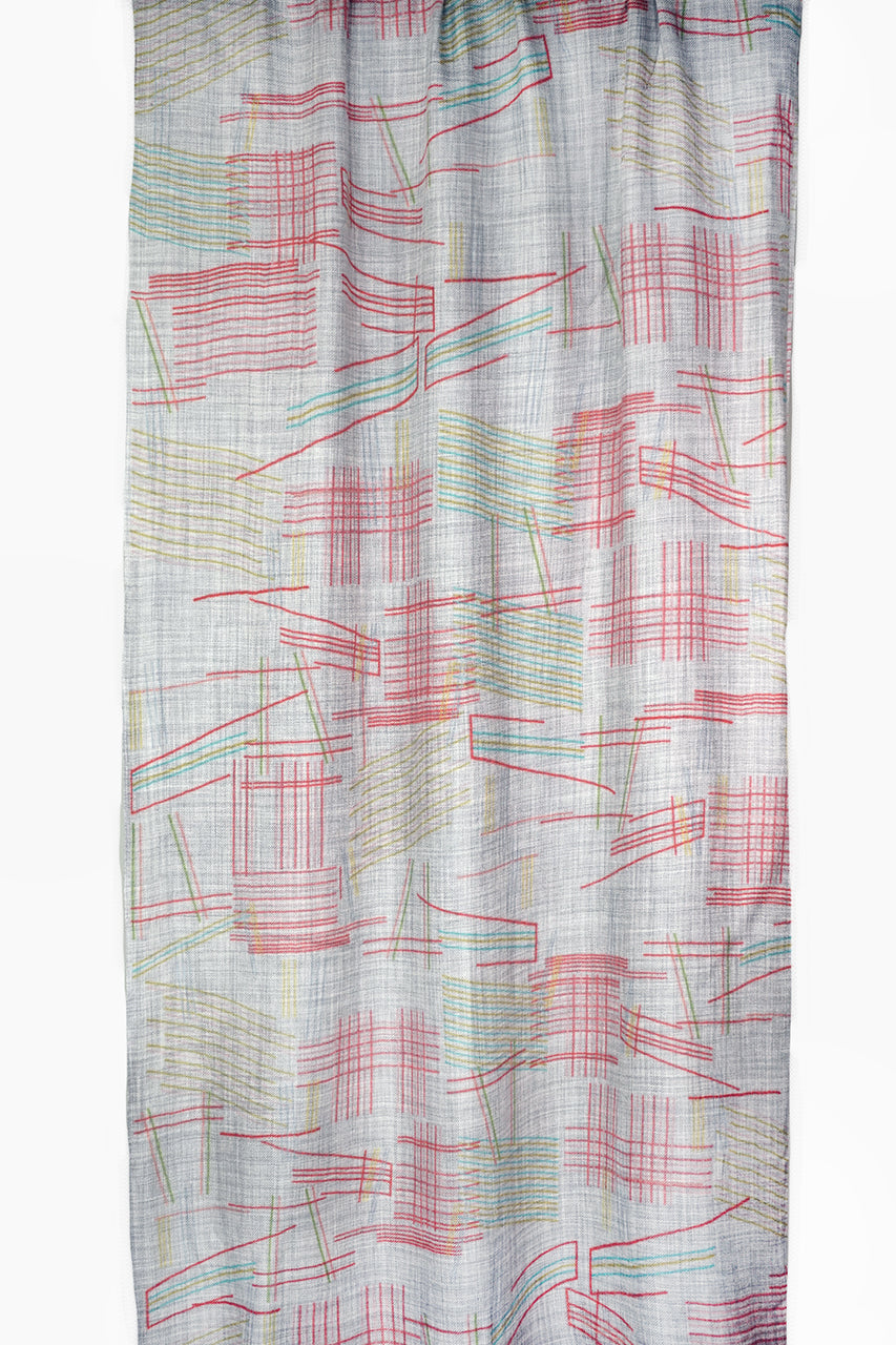 Merino Wool Scarf - Random Lines WRAL