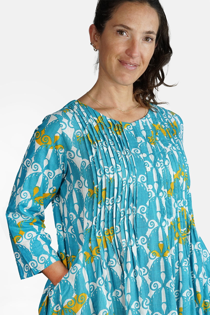 Bund Cotton Wave Dress - BUWD-B