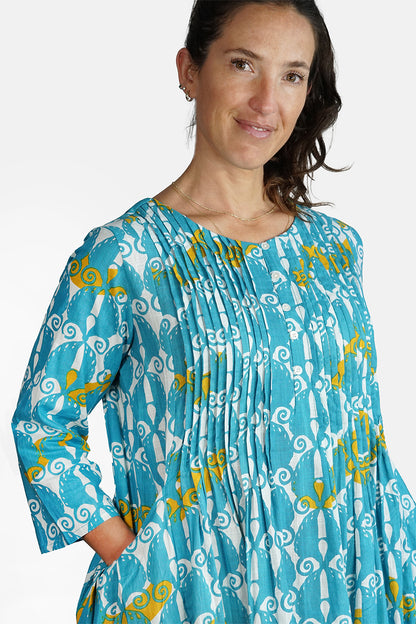Bund Cotton Wave Dress - BUWD-B