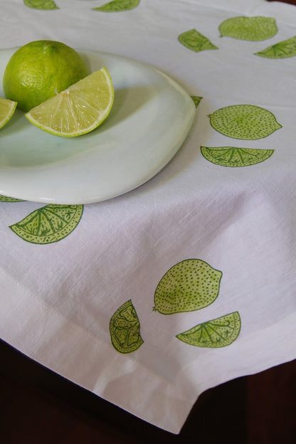 Cotton Tablecloth - Lime - CLIT