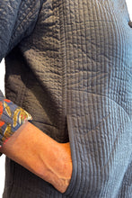 Load image into Gallery viewer, Cotton Quilted Long Reversible Jacket - azure CRLJ-A