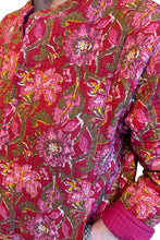Load image into Gallery viewer, Cotton Quilted Reversible Jacket - fuchsia  CQRJ-F