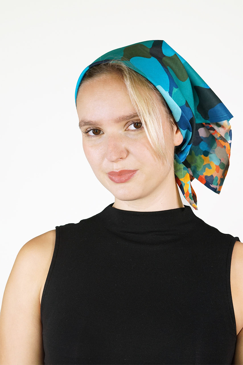 Cotton Bandana | Rainbow Puddles | CRPU