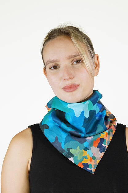 Cotton Bandana | Rainbow Puddles | CRPU