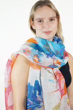 Load image into Gallery viewer, Linen Scarf - Iris Lily LILI