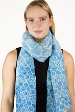Load image into Gallery viewer, Linen Scarf - Tile Frieze LTIF