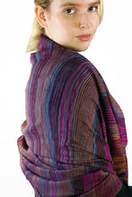 Load image into Gallery viewer, Pashmina Striped Shawl - multi coloured