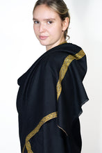 Load image into Gallery viewer, Pashmina Embroidered Scarf - black