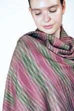 Load image into Gallery viewer, Pashmina Striped Ikat Scarf - multi coloured