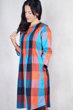 Load image into Gallery viewer, Rini Cotton Check Dress - RINI-C