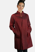 Load image into Gallery viewer, Silk Quilted Coat - wine - SANGAM-W