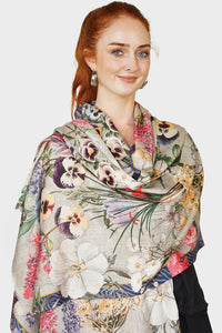 Silk Scarf - Cottage Garden - SCOT