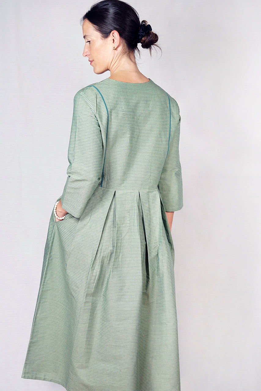 Cotton Skuta Vee Piping Dress -SKVD-G