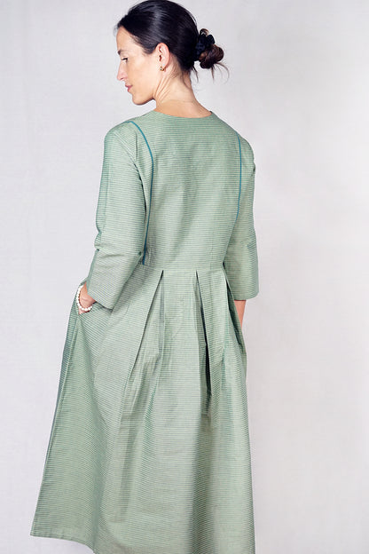 Cotton Skuta Vee Piping Dress -SKVD-G