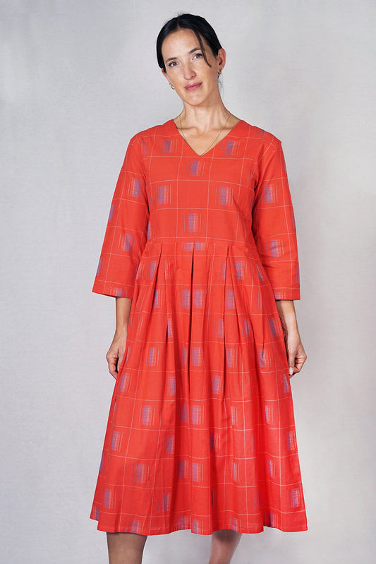 Cotton Skuta Vee Dobby Dress -SKVD-R