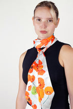 Load image into Gallery viewer, Silk Twilly Scarf - Poppies SPOT