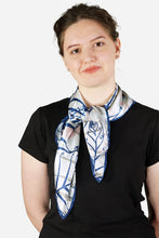 Load image into Gallery viewer, Silk Square Scarf - Fern Layers SQFL