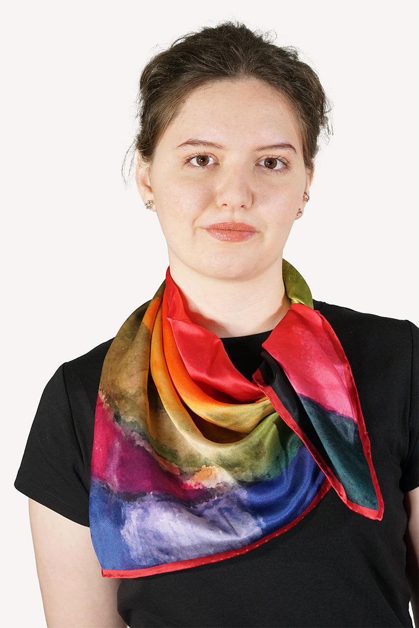 Silk Square Scarf - Sunset SQSU