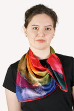Load image into Gallery viewer, Silk Square Scarf - Sunset SQSU