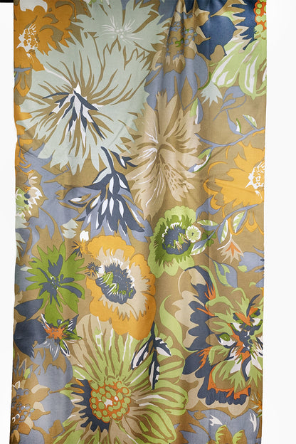 Silk Scarf Manga Floral - cool - STMF-C