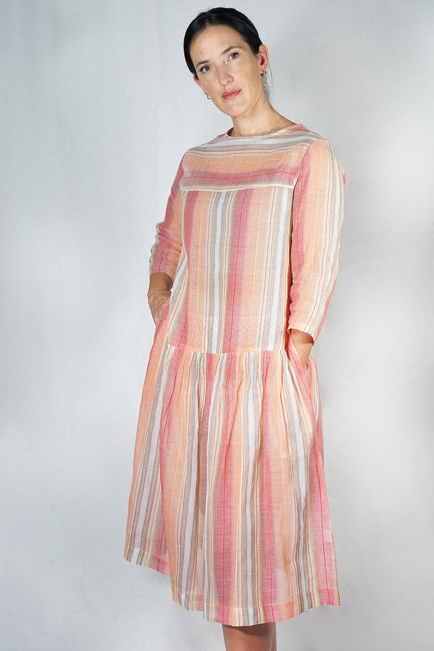 Cotton Strati Stripe Dress - STRD