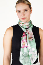 Load image into Gallery viewer, Silk Twilly Scarf - Tea Tree STTT