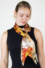 Load image into Gallery viewer, Silk Twilly Scarf - Wall Flowers SWFT