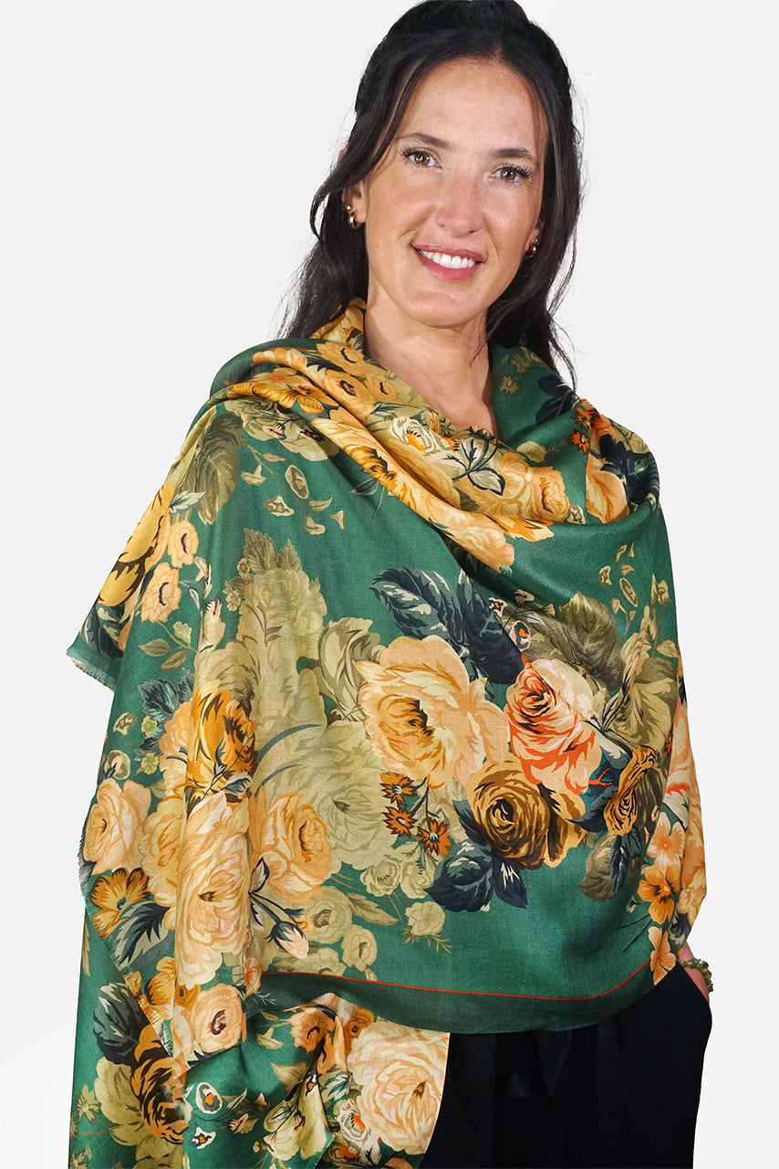 Silk Scarf Wild Roses - SWIR
