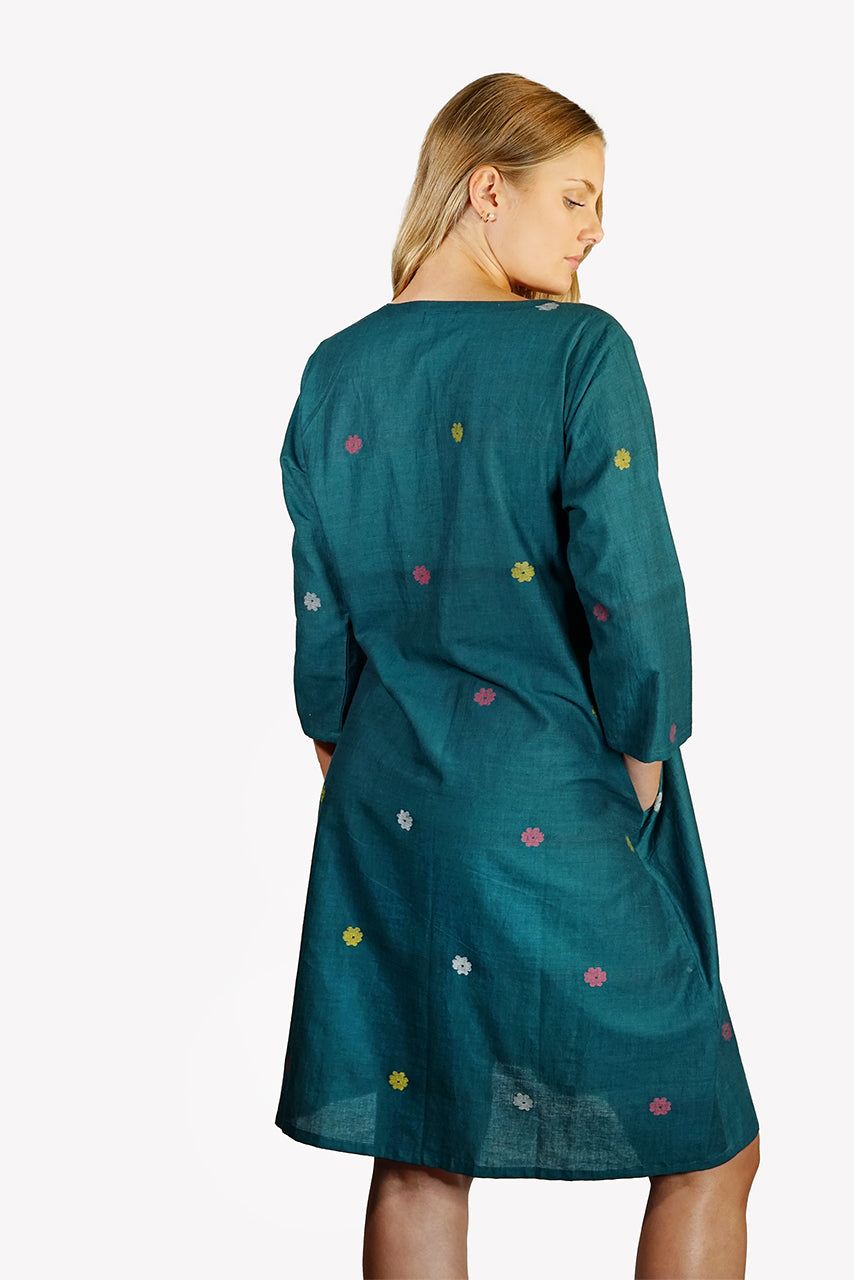 Tie Cotton Dress - TIED-F
