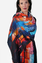 Load image into Gallery viewer, Merino Wool Scarf - Abstract Windows WABW