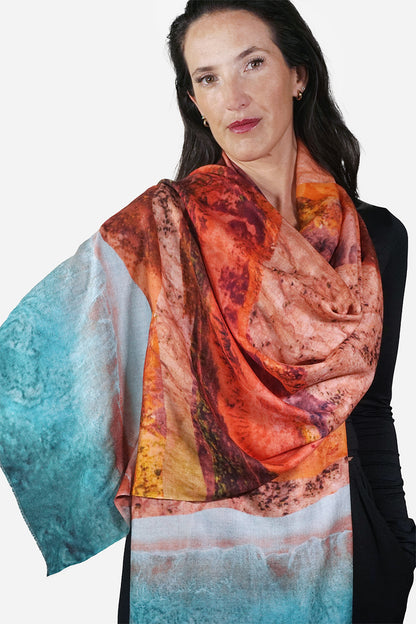 Merino Wool Scarf - Aerial WAER