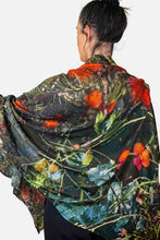 Load image into Gallery viewer, Merino Wool Shawl - Bush Flowers WBFS