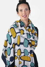 Load image into Gallery viewer, Merino Wool Scarf - Irregular Ovals WCIO-N