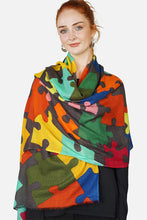 Load image into Gallery viewer, Merino Wool Scarf Fly Jigsaw WFJI