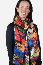 Load image into Gallery viewer, Merino Wool Scarf - Paint Splatter WPAL