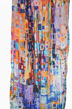 Load image into Gallery viewer, Merino Wool Scarf - Painted Rectangles WPRT