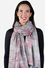 Load image into Gallery viewer, Merino Wool Scarf - Random Lines WRAL