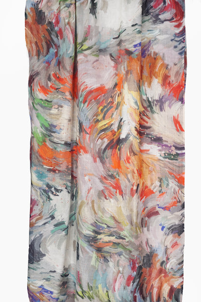 Merino Wool Scarf - Rapid Strokes WRAT