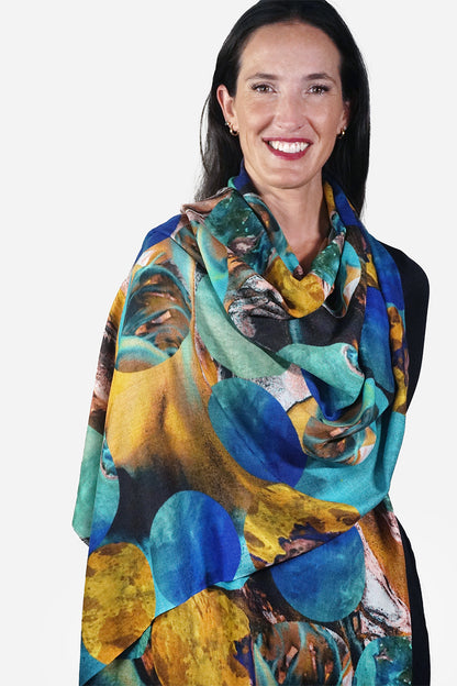 Merino Wool Scarf - Space Odyssey WSOD