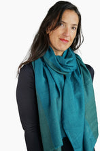 Load image into Gallery viewer, Merino Wool Woven Scarf Semi Block WWSB-G