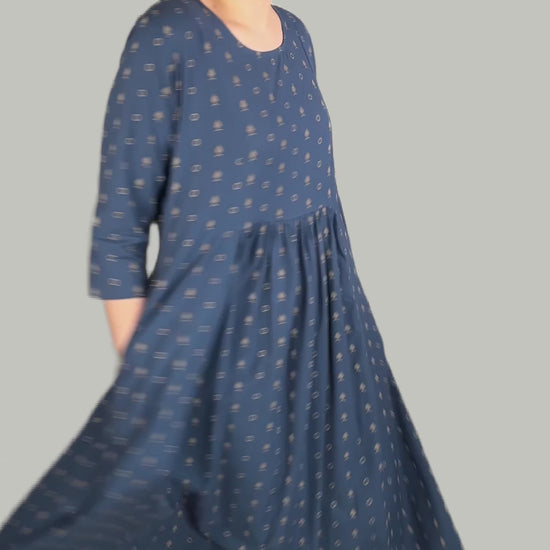 Beader Cotton Dobby Dress - BEDD