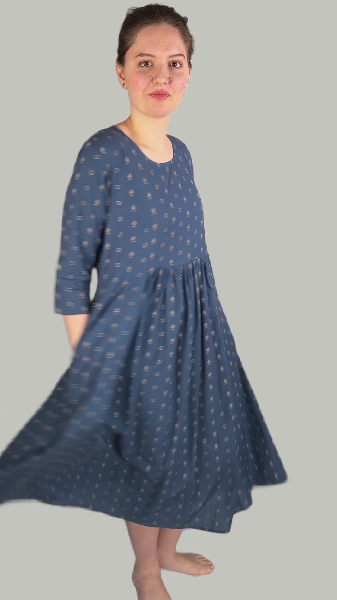 Beader Cotton Dobby Dress - BEDD